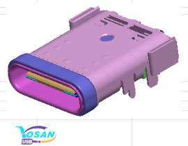 TYPE CF 24P 防水 板上雙排SMT CL=1.75